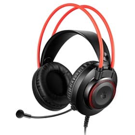 Гарнитура игровая A4Tech Bloody G200S, USB, с микрофоном, кабель 2 м, полноразмерная, чёрно-красная
