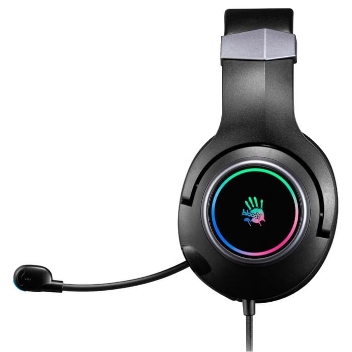 Наушники с микрофоном A4Tech Bloody G350, USB, мониторные, оголовье, провод 2 м, чёрные