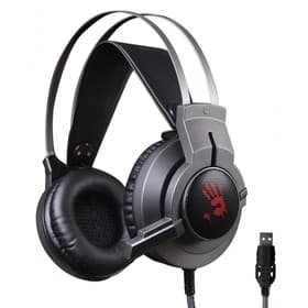 Наушники с микрофоном A4Tech Bloody G437, мониторные, оголовье, кабель 1.8 м, чёрные