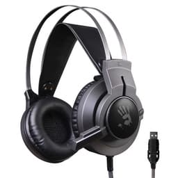 Наушники с микрофоном A4Tech Bloody G437, мониторные, оголовье, кабель 1.8 м, чёрные