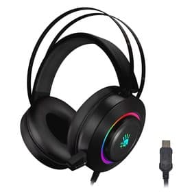 Наушники с микрофоном A4Tech Bloody G521, USB, мониторные, оголовье, провод 2.3 м, чёрные