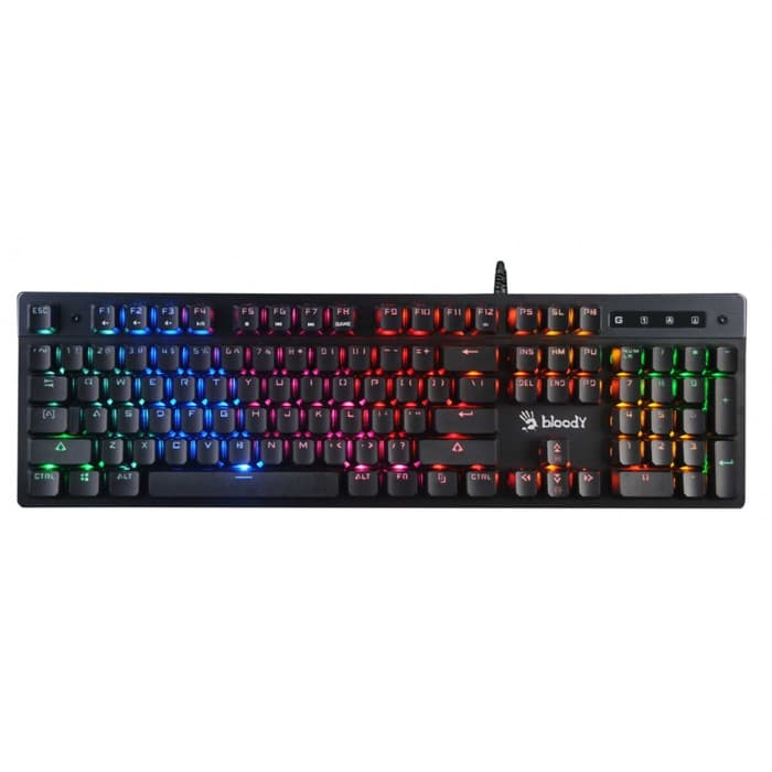 Клавиатура A4Tech Bloody B500N, USB, игровая, с подсветкой, серая