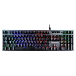 Клавиатура A4Tech Bloody B765, механическая, USB, серая, for gamer LED (B765 GREY/NEON (GREEN SW)