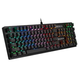 Клавиатура механическая A4Tech Bloody B820R Blue S, USB, игровая, LED-подсветка, чёрная