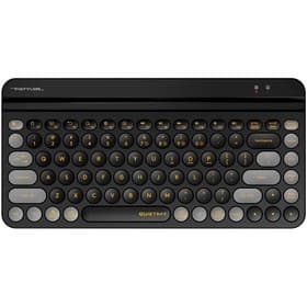 Клавиатура беспроводная A4Tech Fstyler FBK30, Bluetooth, 2.4 ГГц, USB, slim, мультимедийная, чёрно-серая