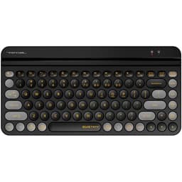 Клавиатура беспроводная A4Tech Fstyler FBK30, Bluetooth, 2.4 ГГц, USB, slim, мультимедийная, чёрно-серая