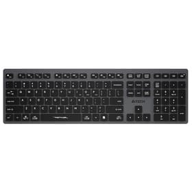 Клавиатура беспроводная A4Tech Fstyler FBX50C, Bluetooth, 2.4 ГГц, USB, slim, мультимедийная, серая