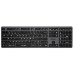 Клавиатура беспроводная A4Tech Fstyler FBX50C, Bluetooth, 2.4 ГГц, USB, slim, мультимедийная, серая