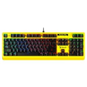 Клавиатура механическая A4Tech Bloody B810RC Punk, USB, игровая, LED-подсветка, жёлто-чёрная