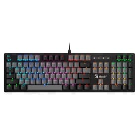 Клавиатура механическая A4Tech Bloody B828N, USB, игровая, LED-подсветка, чёрно-серая