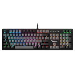 Клавиатура механическая A4Tech Bloody B828N, USB, игровая, LED-подсветка, чёрно-серая