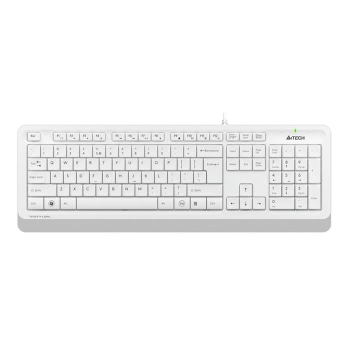 Клавиатура проводная A4Tech Fstyler FK10, USB, бело-серая