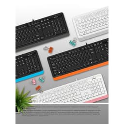Клавиатура проводная A4Tech Fstyler FK10, USB, бело-серая
