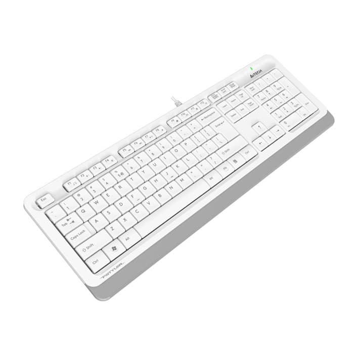 Клавиатура проводная A4Tech Fstyler FK10, USB, бело-серая