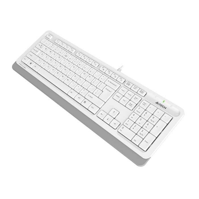 Клавиатура проводная A4Tech Fstyler FK10, USB, бело-серая