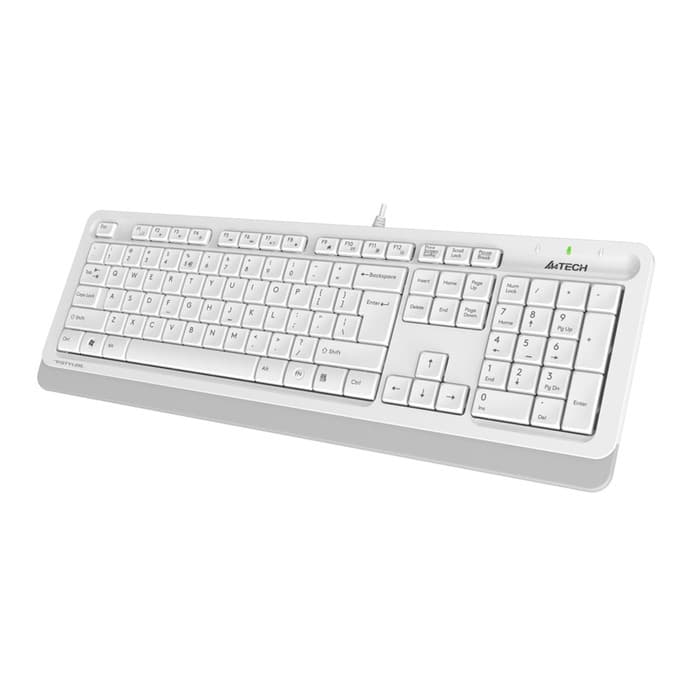 Клавиатура проводная A4Tech Fstyler FK10, USB, бело-серая