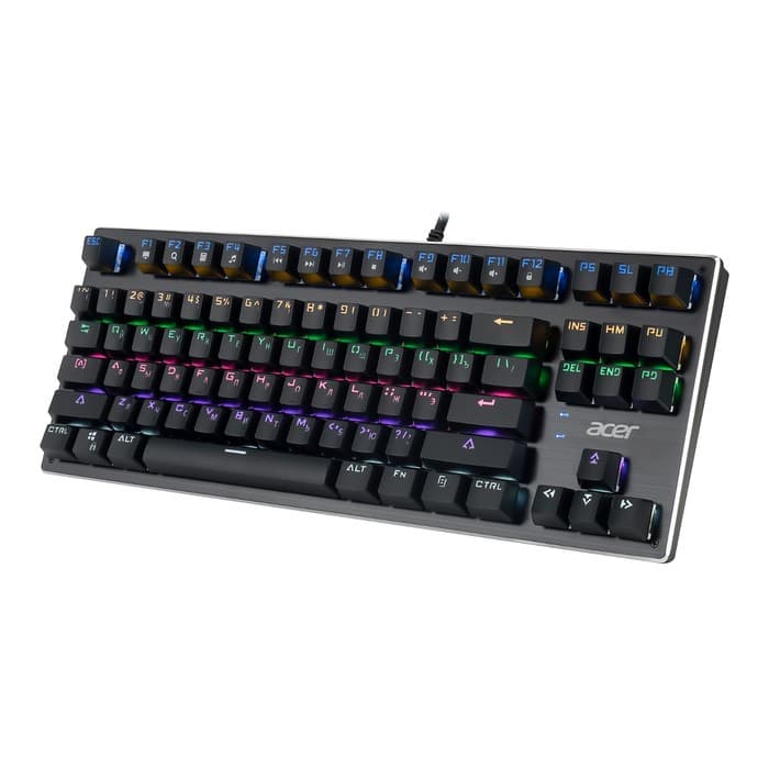Клавиатура Acer OKW126, механическая, USB, для геймеров, LED, чёрная