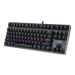 Клавиатура Acer OKW126, механическая, USB, для геймеров, LED, чёрная