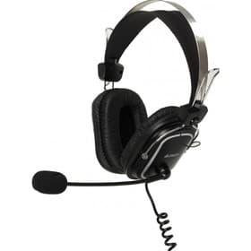 Наушники с микрофоном A4Tech HU-50, накладные, USB, оголовье, кабель 2 м, чёрные