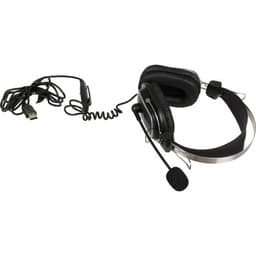 Наушники с микрофоном A4Tech HU-50, накладные, USB, оголовье, кабель 2 м, чёрные