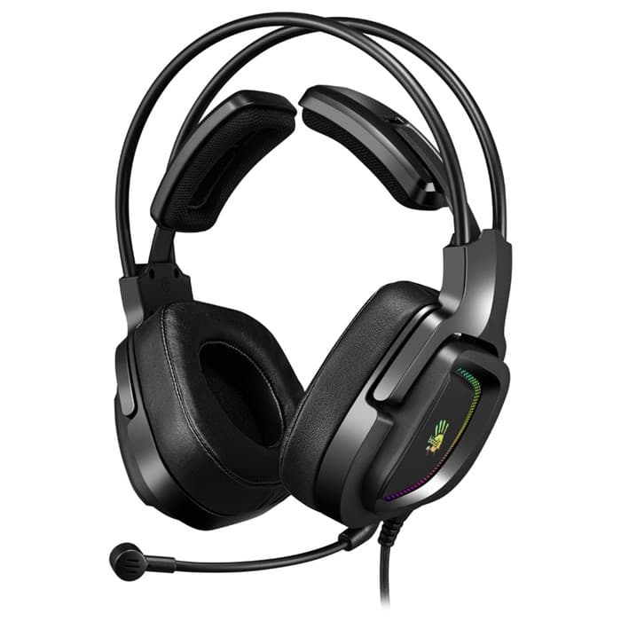 Наушники с микрофоном A4Tech Bloody G575P, мониторные, оголовье, кабель 2 м, 4PIN и USB, чёрные