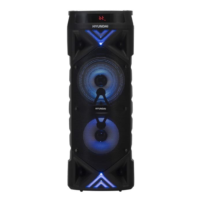 Аудиосистема Hyundai H-MC180, 80 Вт, USB, Bluetooth, AUX, FM, SD/MMC, чёрная