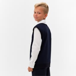 Жилетка для мальчика MINAKU: School Collection, тёмно-синяя, рост 158 см