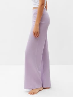 Брюки домашние женские KAFTAN Basic line, размер 42, сиреневые
