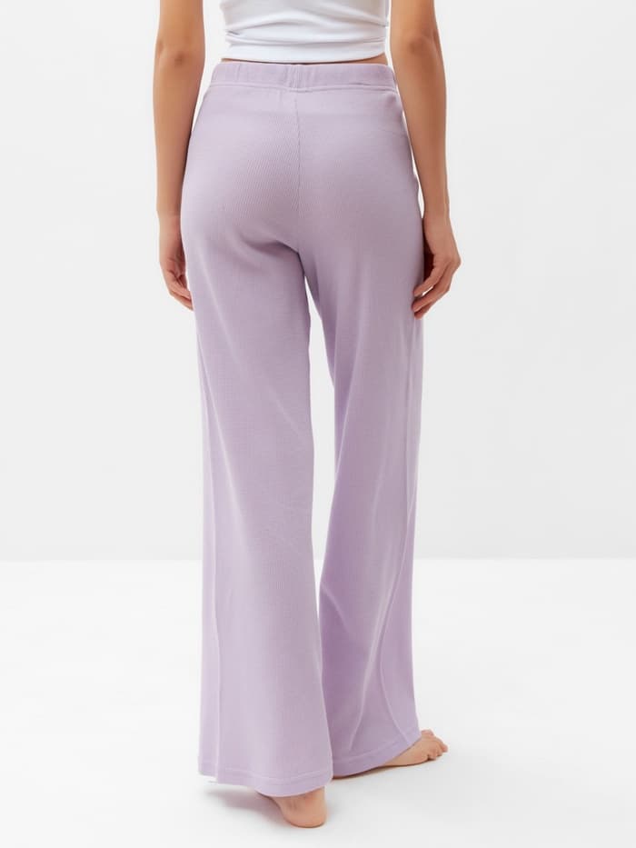 Брюки домашние женские KAFTAN Basic line, размер 42, сиреневые