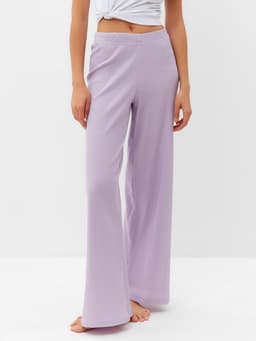 Брюки домашние женские KAFTAN Basic line, размер 46, сиреневые