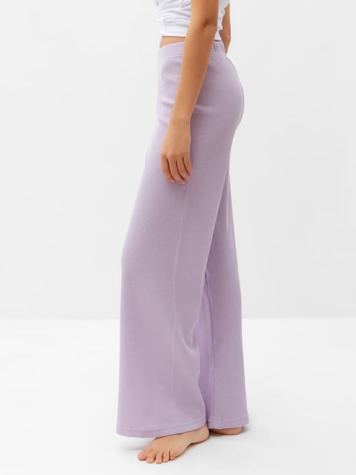 Брюки домашние женские KAFTAN Basic line, размер 46, сиреневые