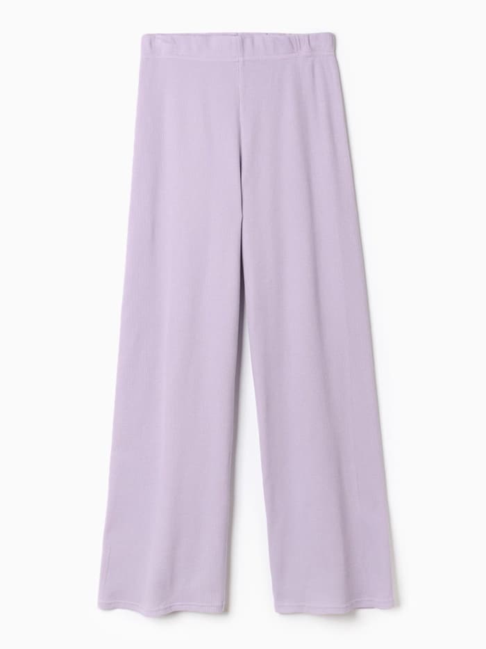 Брюки домашние женские KAFTAN Basic line, размер 46, сиреневые