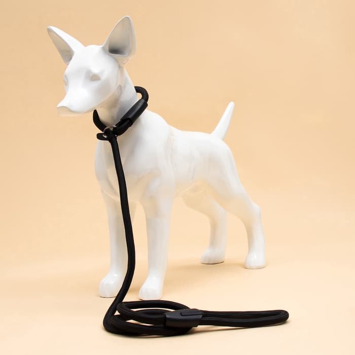 Ринговка для собак, 130×1 см, чёрная