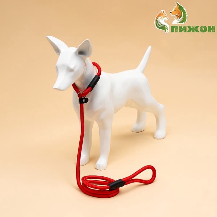 Ринговка для собак, 130×1 см, красная