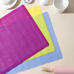 Коврик для выпечки и раскатки теста с разметкой Доляна «Буссен», силикон, 38×28 см, МИКС