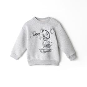 Свитшот детский, НАЧЁС, рост 80 см, серый меланж