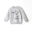 Свитшот детский, НАЧЁС, рост 80 см, серый меланж