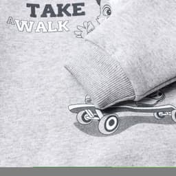 Свитшот детский, НАЧЁС, рост 80 см, серый меланж