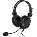 Гарнитура проводная A4Tech HU-35, USB, с микрофоном, кабель 2 м, накладная, чёрная