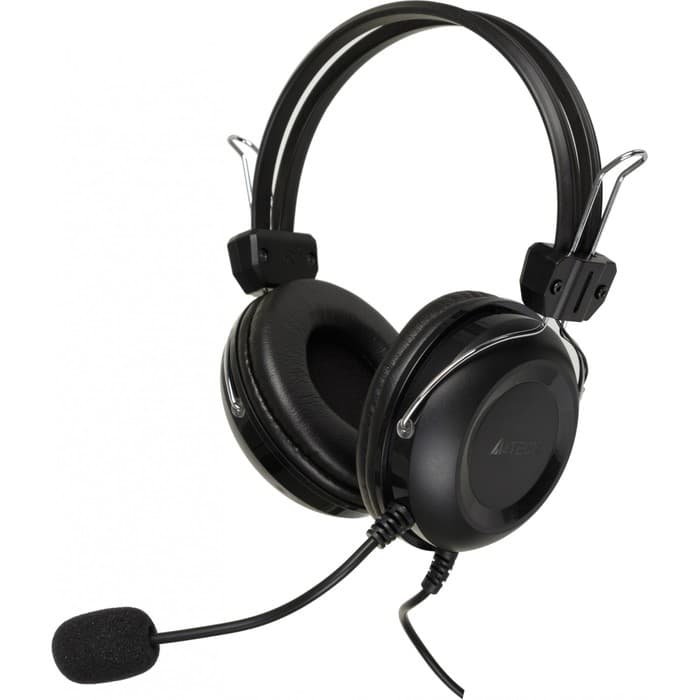 Гарнитура проводная A4Tech HU-35, USB, с микрофоном, кабель 2 м, накладная, чёрная