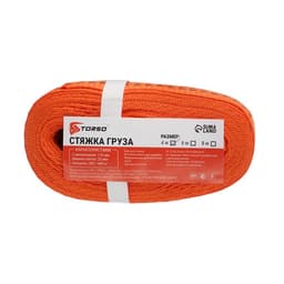Стяжка груза TORSO с механизмом, 110 мм, ширина ленты 25 мм, нагрузка 200/400 кг, длина 4 м