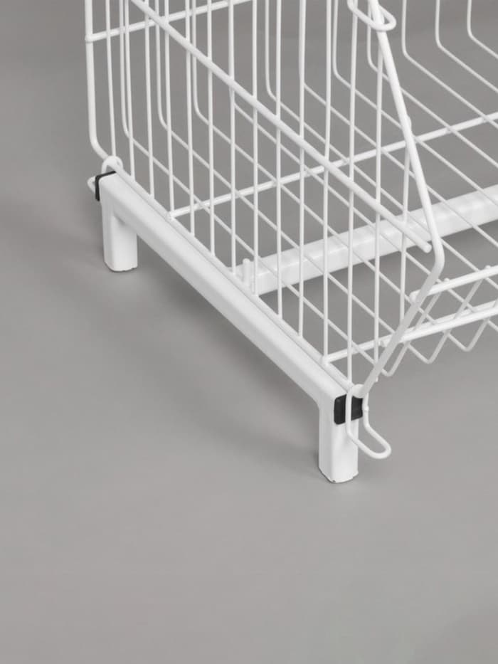 Горка-накопитель из четырёх корзин, 63×43×120, белая