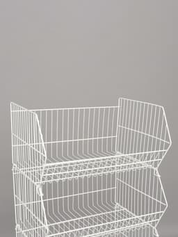 Горка-накопитель из четырёх корзин, 63×43×120, белая