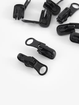 Бегунок автоматический для водонепроницаемой молнии «Спираль», реверсивный, №7, 10 шт., чёрный