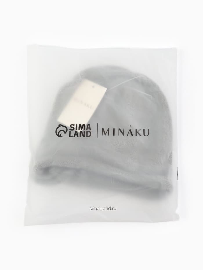 Чепчик женский MINAKU, размер one size 52-58, серый