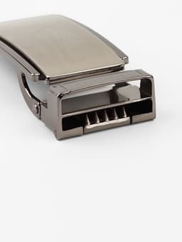 Пряжка для ремня, автоматическая, 7.8×3.5 см, цвет чёрный никель