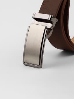 Пряжка для ремня, автоматическая, 7.8×3.5 см, цвет чёрный никель