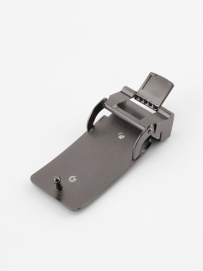 Пряжка для ремня, автоматическая, 7.8×3.5 см, цвет чёрный никель
