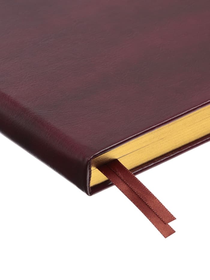 Ежедневник датированный Calligrata, А5, 2026, твёрдая обложка из искусственной кожи «Небраска», 168 листов, бордовый