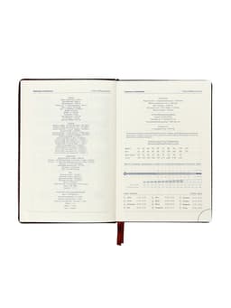 Ежедневник датированный Calligrata, А5, 2026, твёрдая обложка из искусственной кожи «Небраска», 168 листов, бордовый